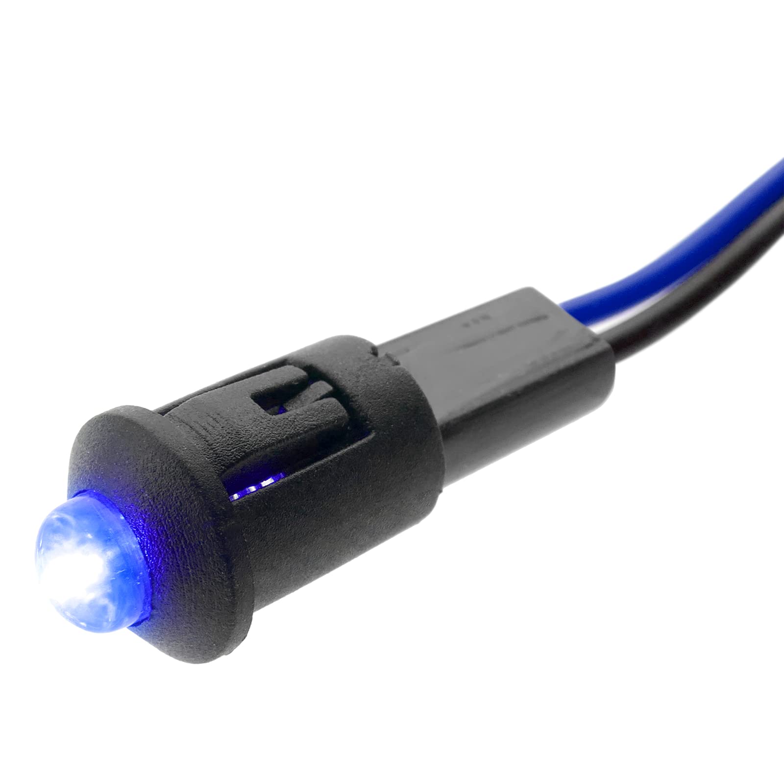 BeMatik - Lampe Voyant LED 8mm 220VAC à Montage Sur Panneau Zaul