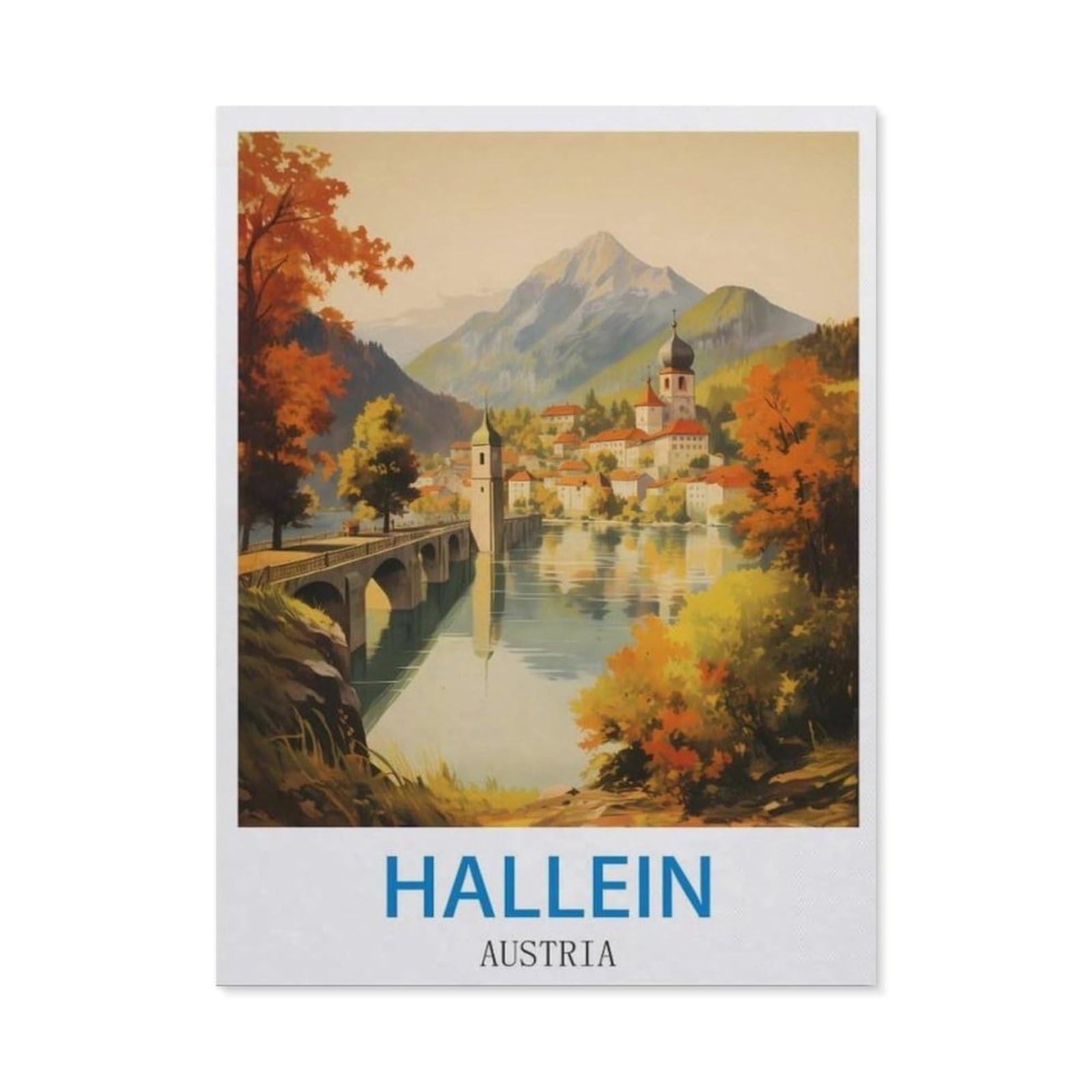 BEAYODKP DIY Diamond Painting，Hallein Austria（30x40cm）