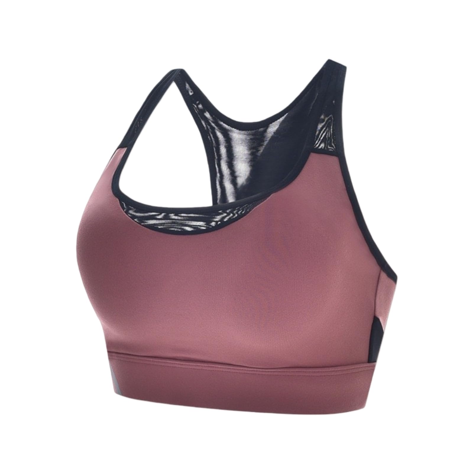 Sujetador Yoga Deportivo Básico A Prueba De Choques para Mujeres Chaleco Brassiere Ajustar La Ropa Interior Sin Costuras Fitness Exterior-Light Purple-m