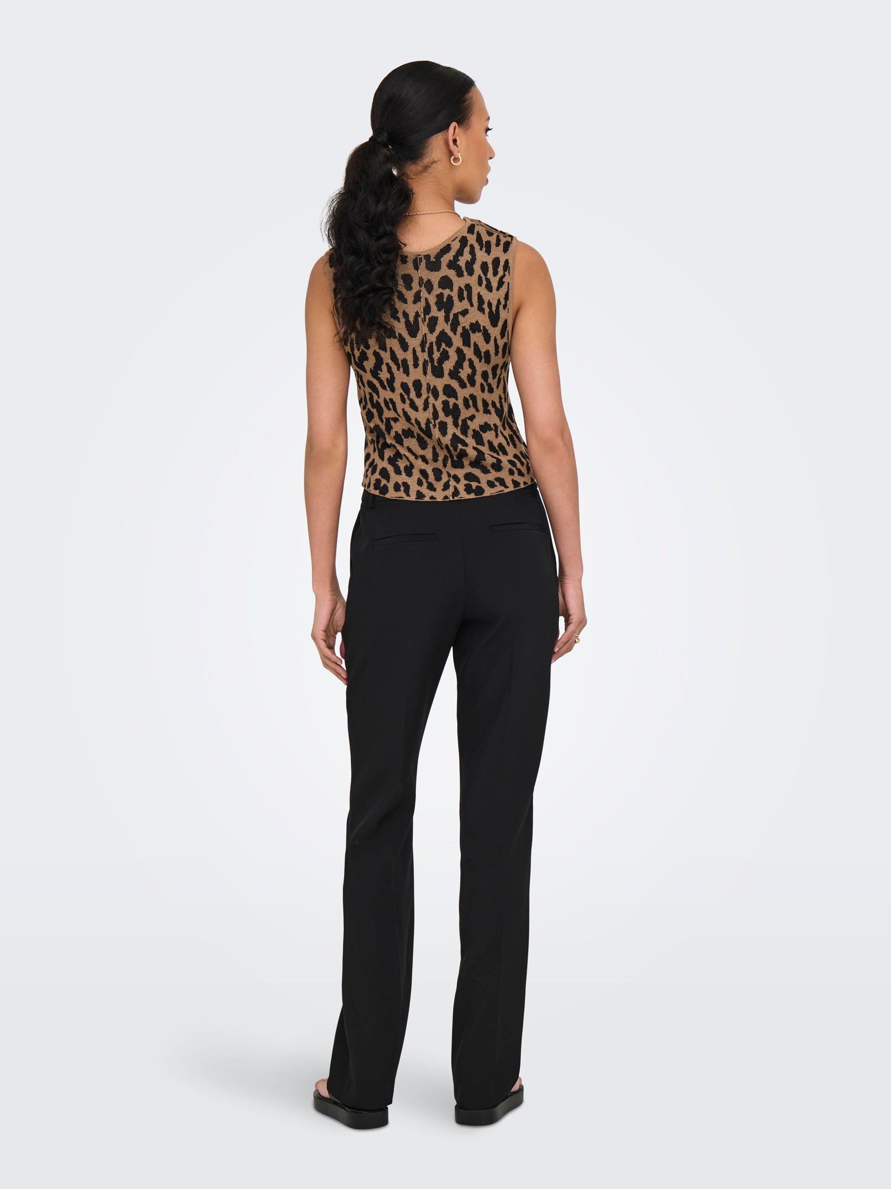 ONLY Damen Onlvienna Sl Jq Leo Tank Top Cc KNT Onlvienna Sl Jq Leo Tank Top Cc KNT (1er Pack)