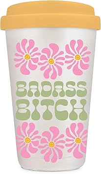 Badass Bitch Glass Coffee Tumbler - Thumbnail 2