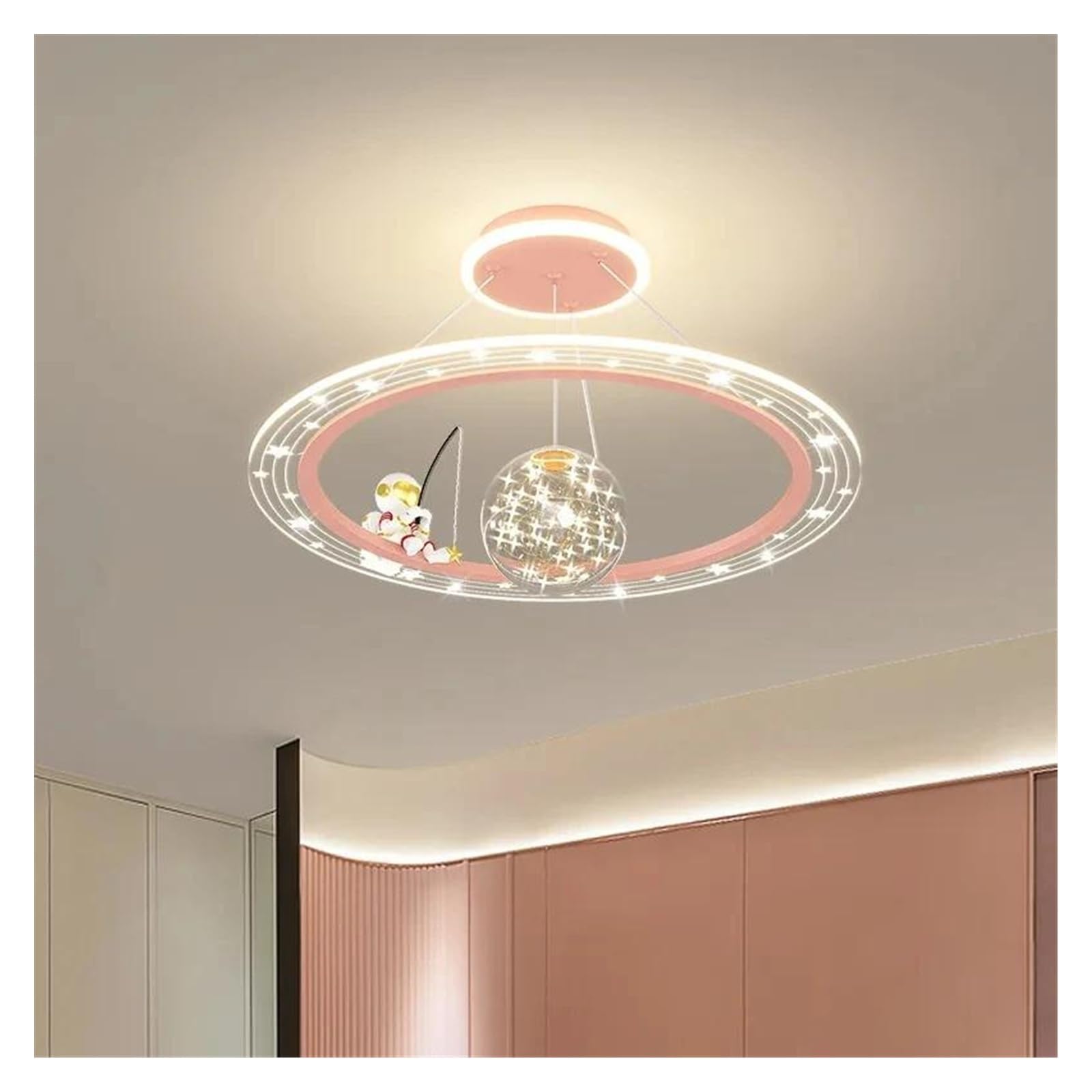 KLXSIVU Chandelier Light, Modern Children Led for Living Restaurant Room Nursery Child Bedroom Home Decoration Hanging Lamp Lusters Fixture