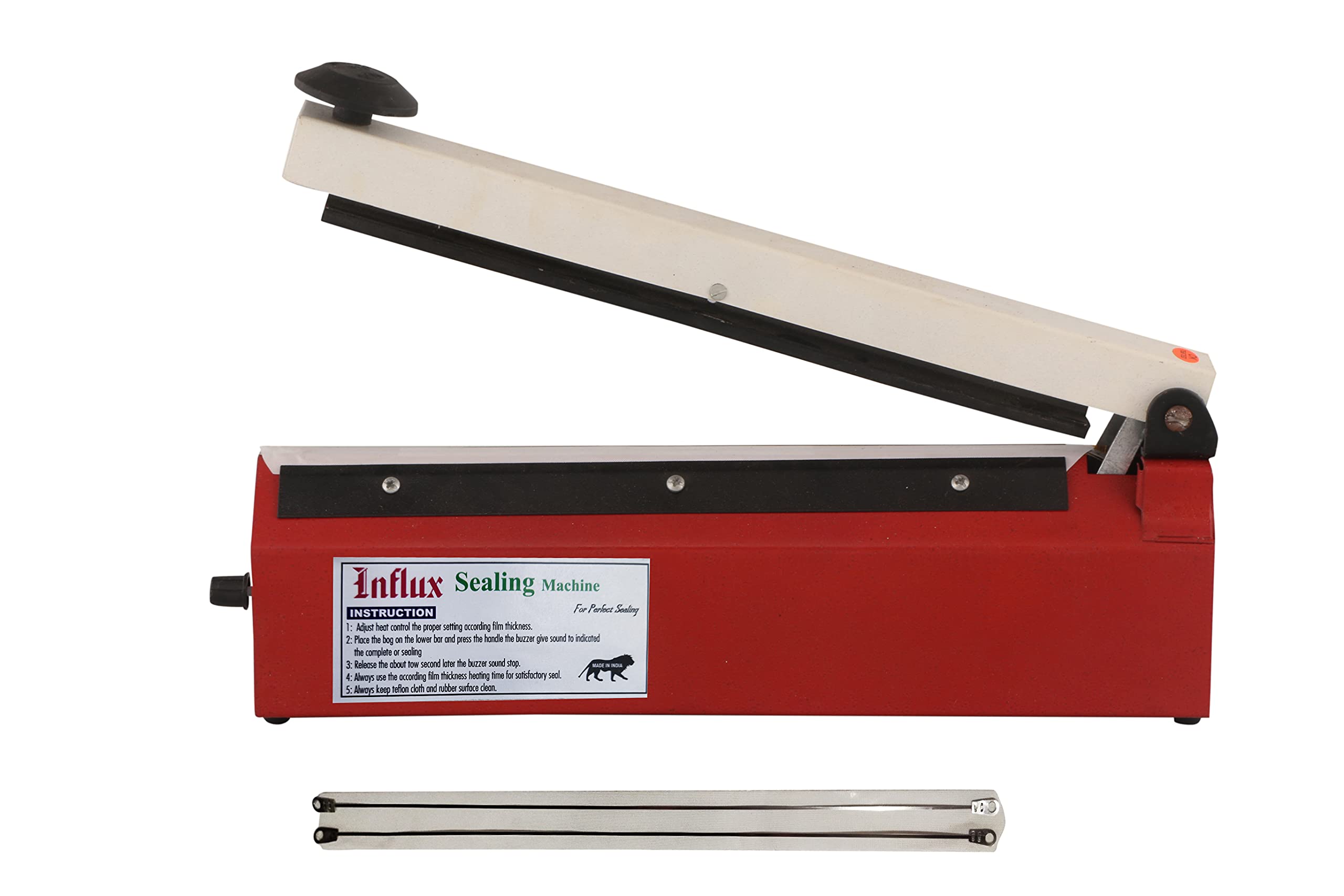 Influx 12 Inch Sealing Machine | Poly Bag Sealing Machine | Packing Machine | Plastic Bag Sealing Machine | Beep Function | 2 Element | 1 Taflon cloth |Thickness 2 MM !-image-5