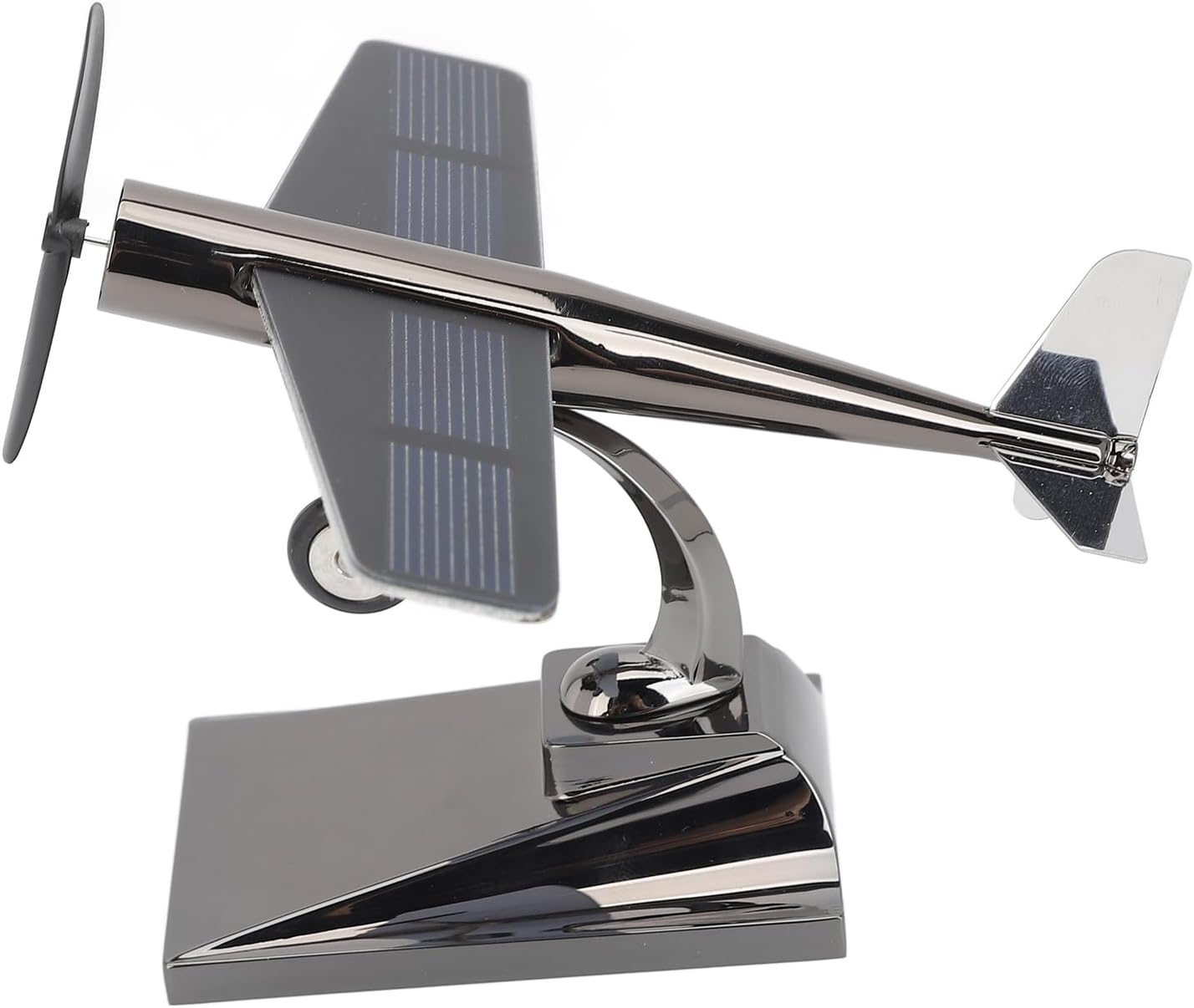 Easy Assembly Solar, Airplane Rotating Propellers Zinc Alloy Plastic Made Power Kits Powered Aircraft for Car Tabletop Office from and by Energy or T op Decoration Home