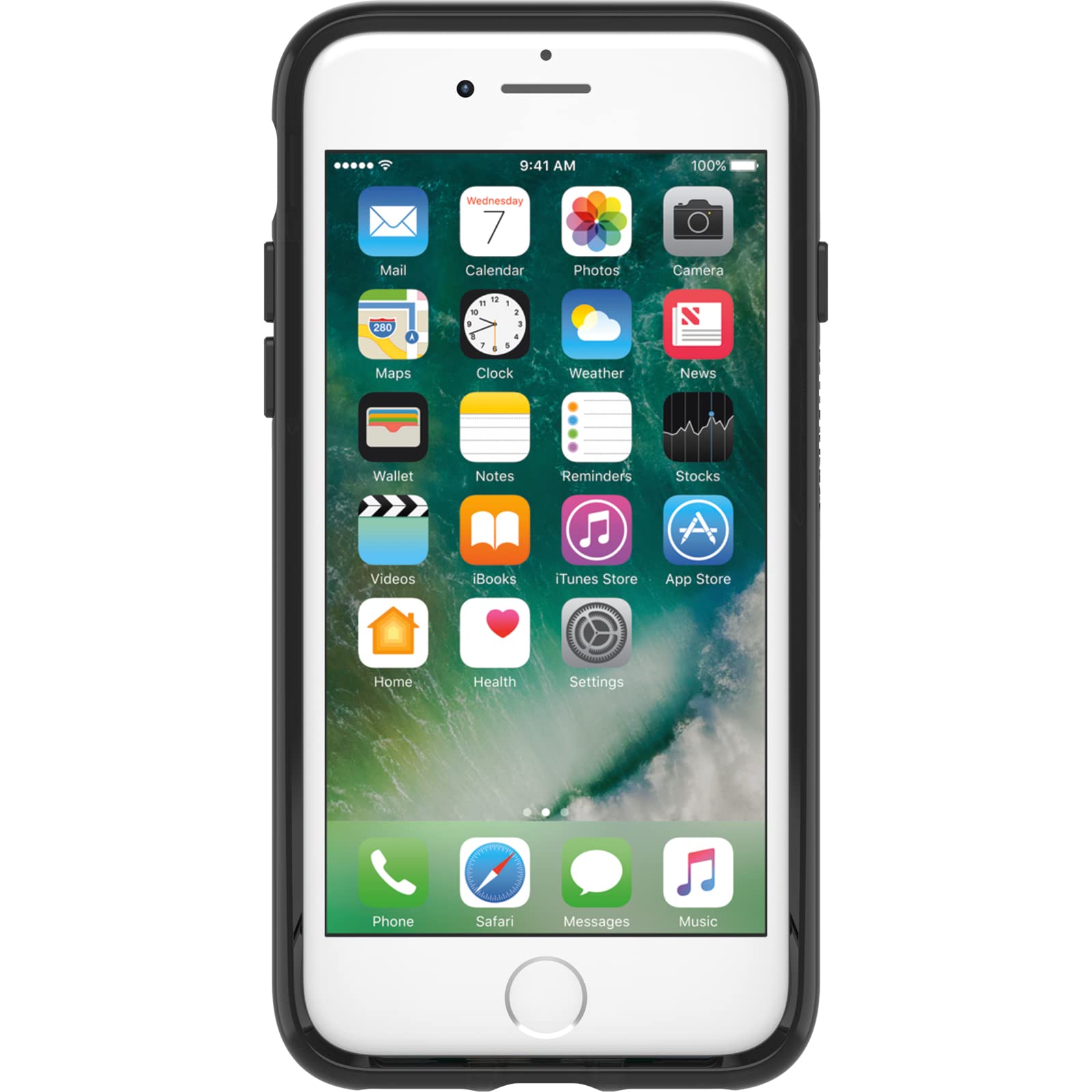 OtterBox Cover per iPhone 7/8/SE 2020/SE 2022, Symmetry, resistente a shock e cadute, cover sottile, testata 3x vs le norme anti caduta MIL-STD 810G, Cow Print
