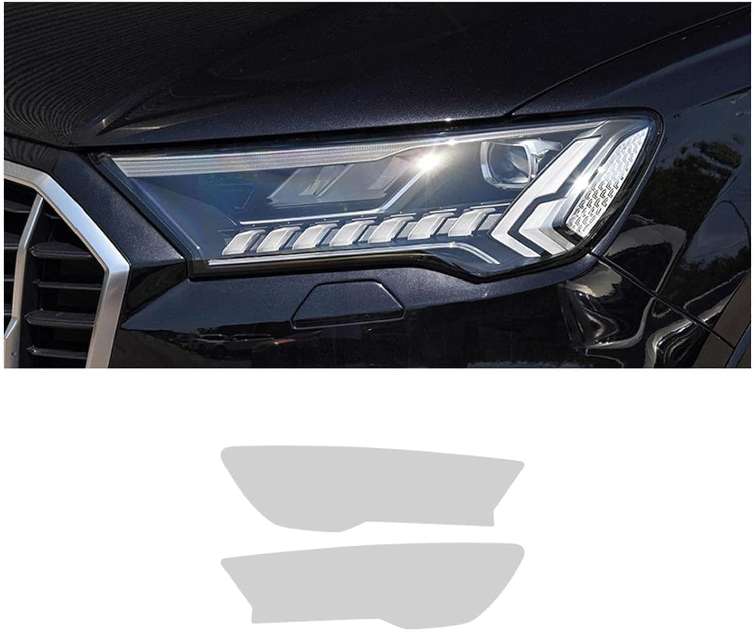 SamLng Car Front Light Film for Q7 2020 2021 Car Headlight Protective Film Car Front Headlamp Protection Film car Lights Film Headlight Anti-Scratch Non-Yellowing Protective Film