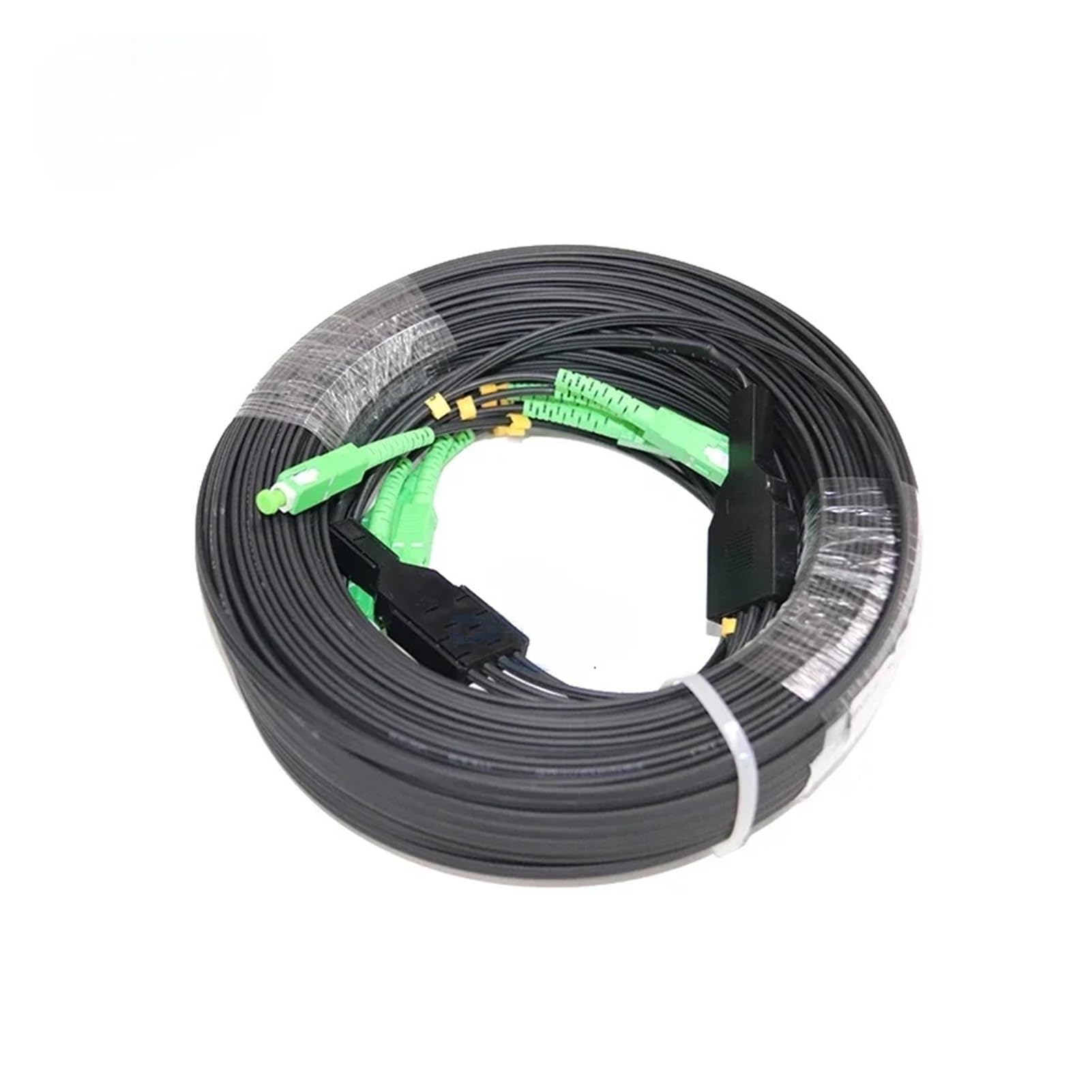 Cavalier de Cordon de Brassage Fibre SC avec connecteur LC SC FC St UPC A-pc, FTTH extérieur, 3 Acier, 4 cœurs, 200 m(FC UPC to FC UPC)