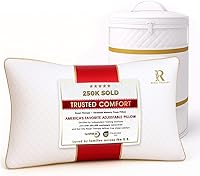 Vista 20 de Royal Therapy - Almohada de espuma viscoelástica Queen, almohada de espuma triturada ajustable sin olor para el alivio del dolor de cuello