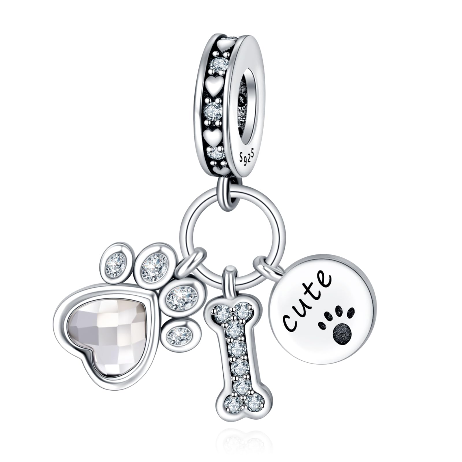 Annmors Passion 925 Sterlingsilber Anhänger Bead Charms für Armband und Kette, für Pandora
