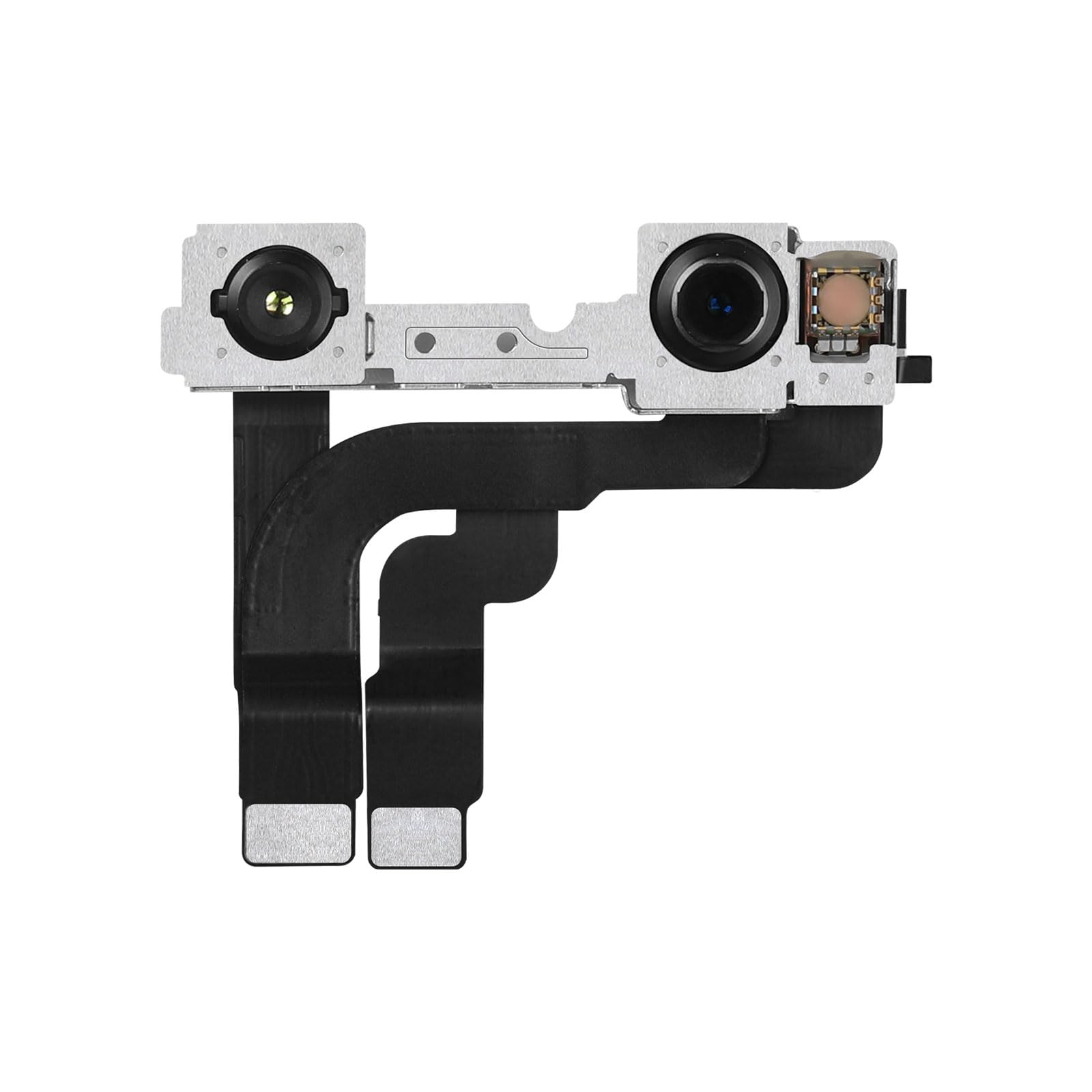 Front Camera Replacement for iPhone 12 Pro Max Facing 12MP Lens Module Flex Cable with Structured Light Receiver Replace Transmitter Sensor Connector 12Promax
