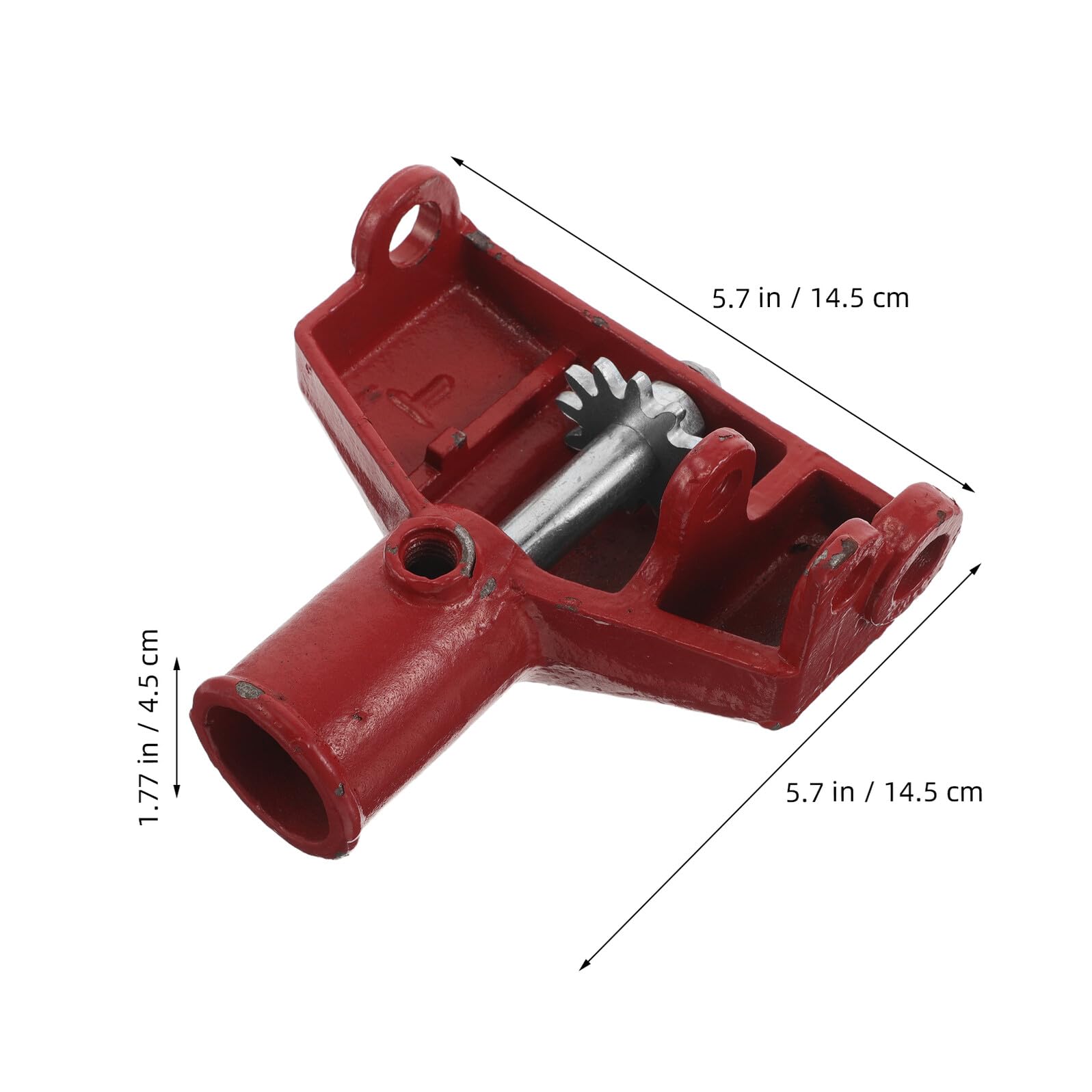 Ricambio Cric Idraulico Orizzontale 3 Ton in Metallo Rosso | Compressione Totale 145mm, per Officine Auto e Manutenzione Garage, Adatto a Fai da Te e Meccanici
