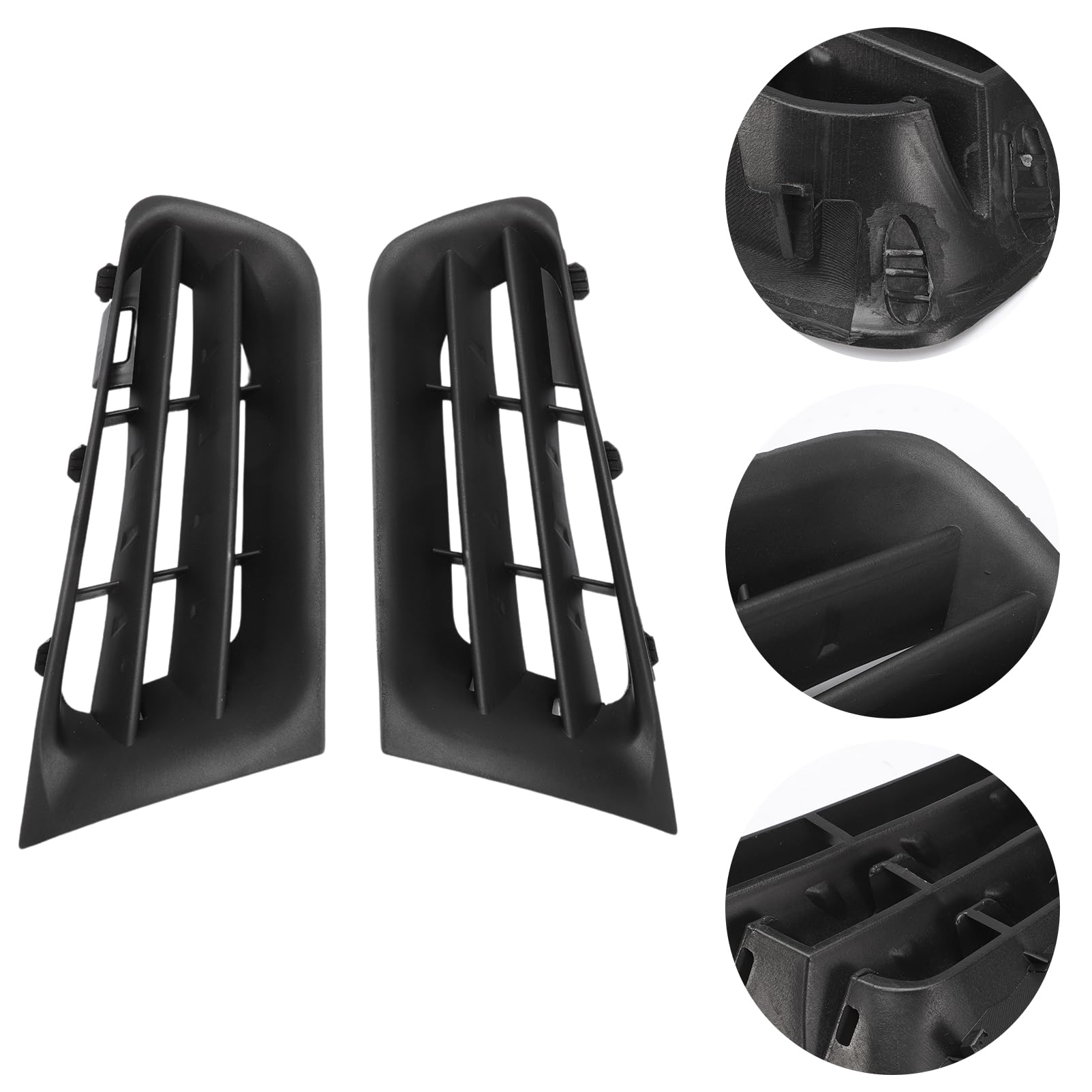 2 x Grilles de calandre noires droite et gauche 7701474478 pour Megane 2 Phase II