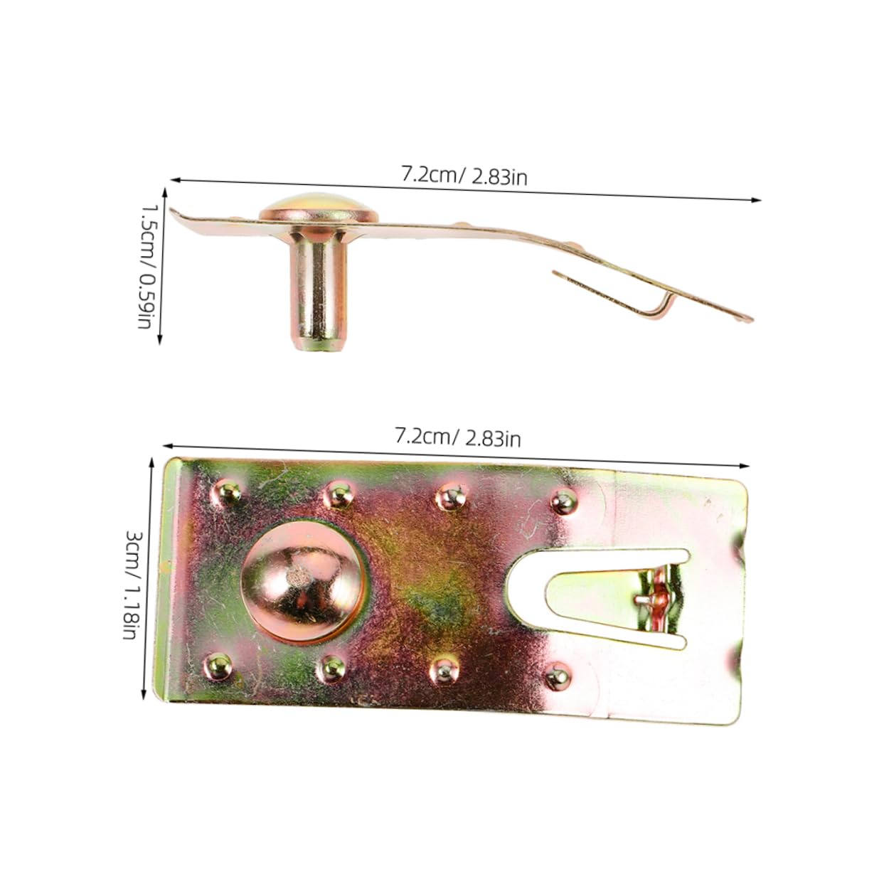 KALLORY 10Pcs Pallet Racking Clip Teardrop Safety Pin for Pallet Rack Shelving Metal Beam Connector Durable Racking for Secure Storage