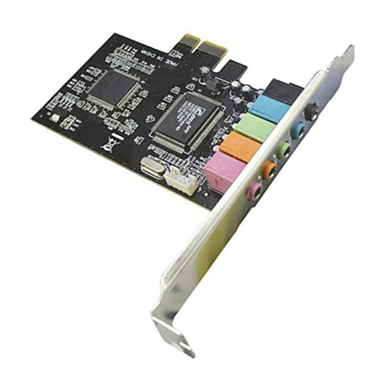 Scheda audio interna 5.1 for PC, scheda audio PCI-E a 32/64 bit con chip CMI8738 con staffa a basso profilo, audio stereo 3D for giochi e contenuti multimediali
