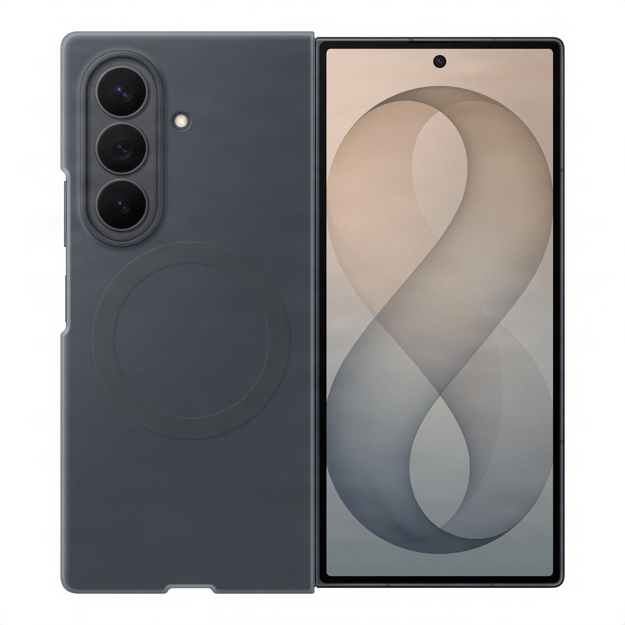 Samsung Galaxy Z Fold 8 Ultra 8.0"" Silicone Case with Magnet Graphite