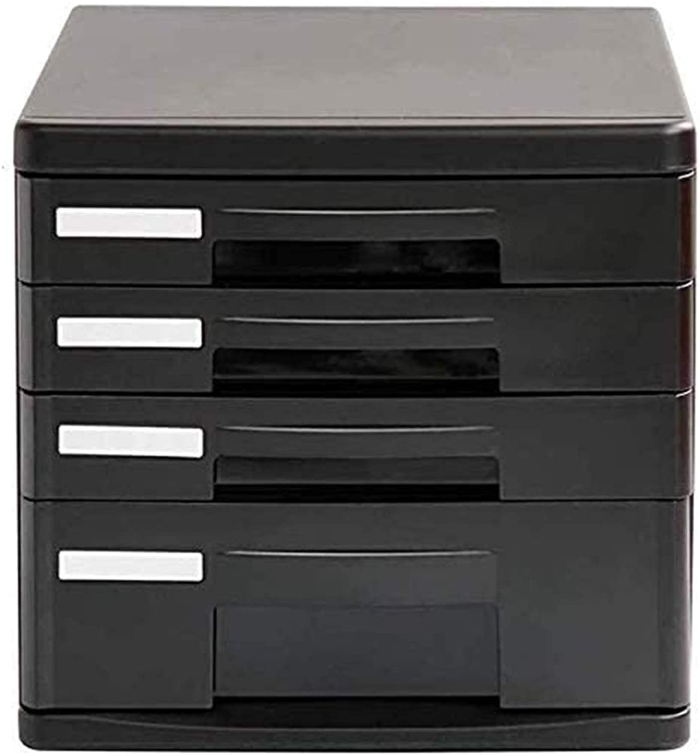 HH-CCFile cabinets File Cabinet PP Plastic Storage Locker Desktop Filing Cabinet Storage Finishing Box 4-layer Drawer Data Storage Box bookcase