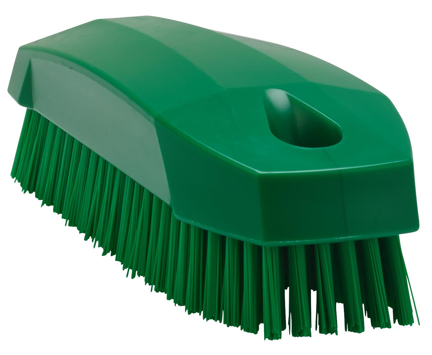 Vikan Hard Bristle Green Scrubbing Brush, 17mm bristle length, PET bristle material