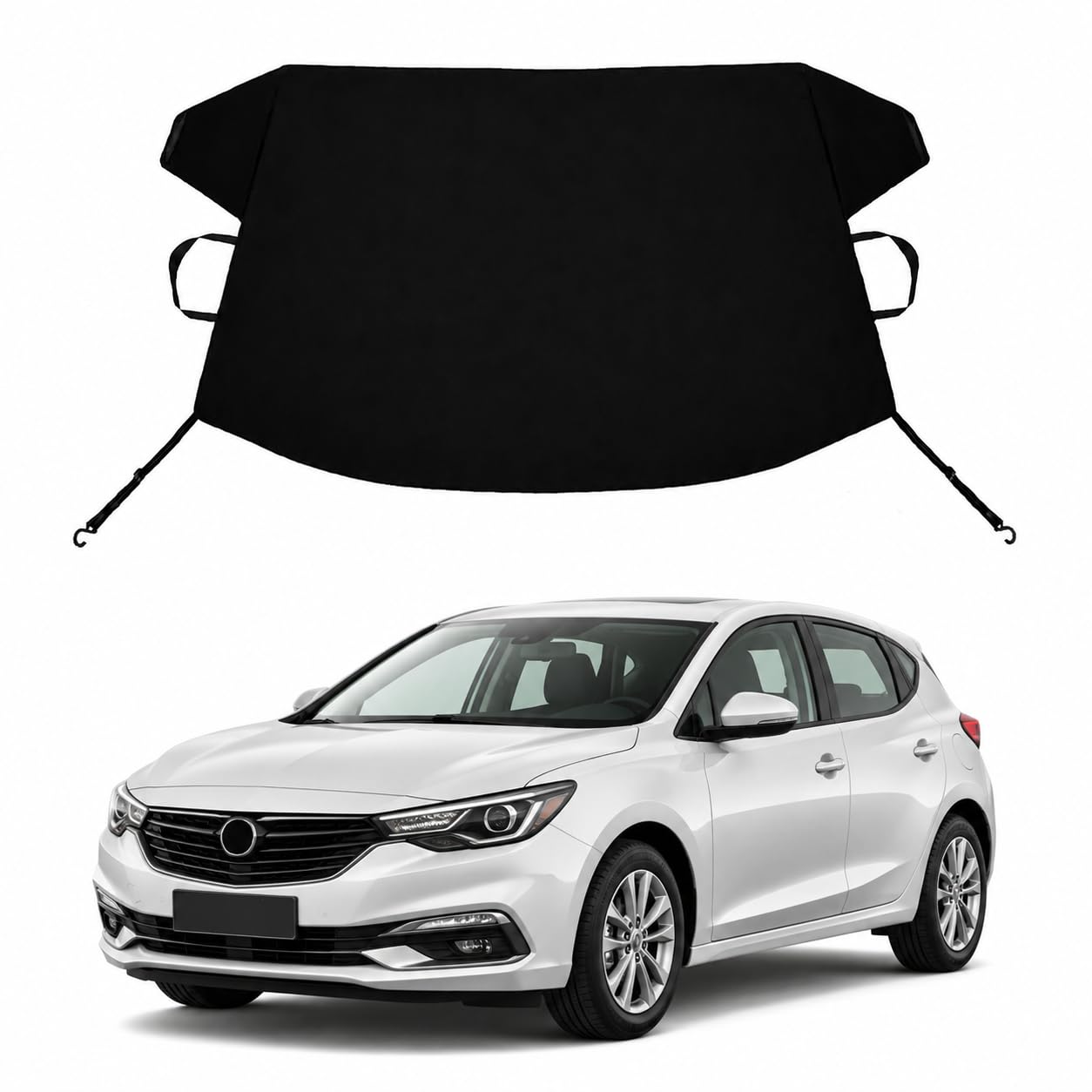 Excelle GT Custom Windshield Cover for Ice and Snow Bui-ck Excelle GT Heavy Duty 600D Oxford Fabric Windshield Protector Fit Waterproof Frost Snow Cover Winter Car Accessories