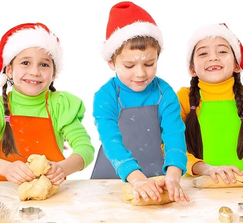 Miniatura 5 de 48 delantales de tela para niños y sombreros de chef para cocina, aula, evento comunitario, manualidades y actividades de pintura artística