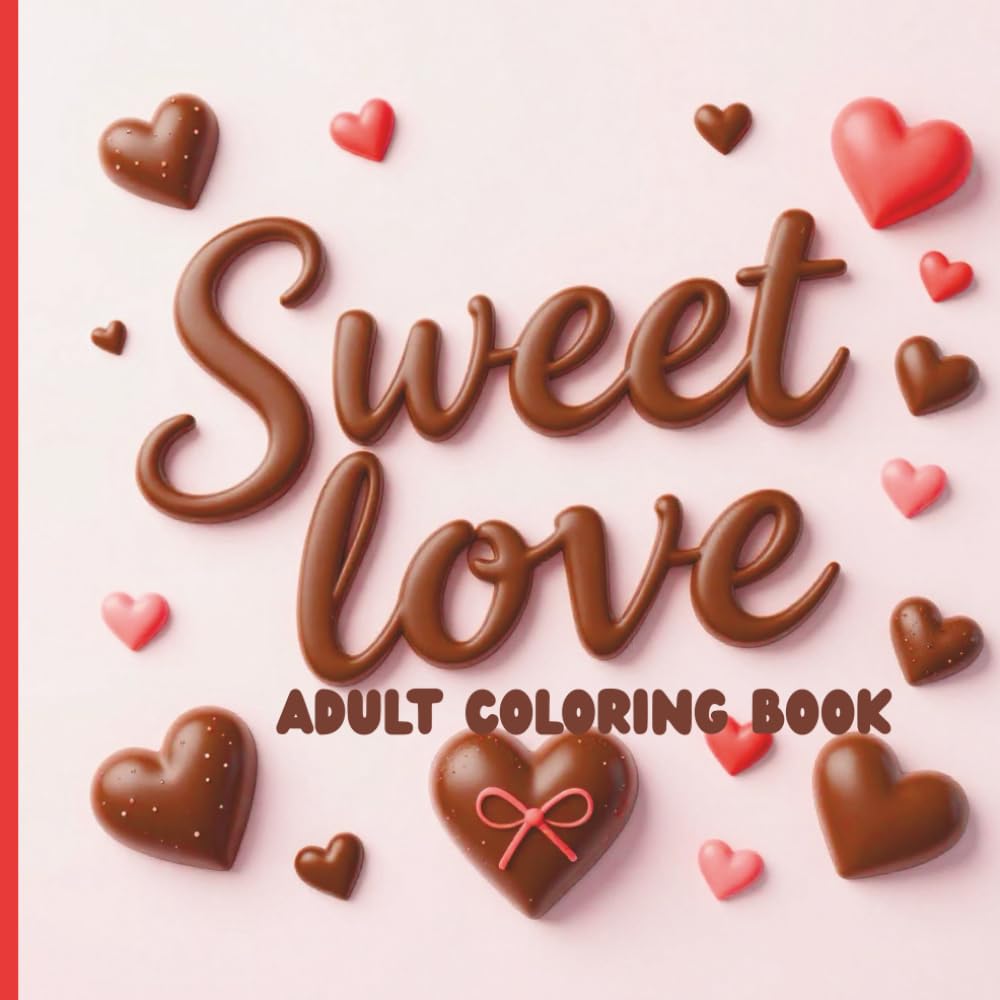 Sweet Love Adult Coloring Book