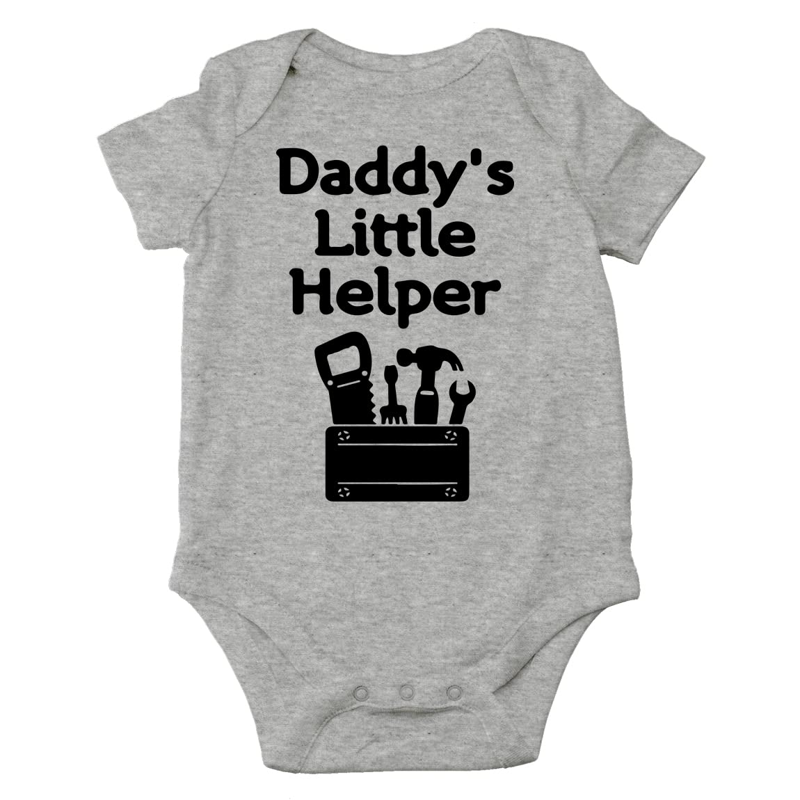 AW Fashions Daddys Little Helper Baby Bodysuit Funny Adorable Newborn Outfit Unisex Cute Infant Romper
