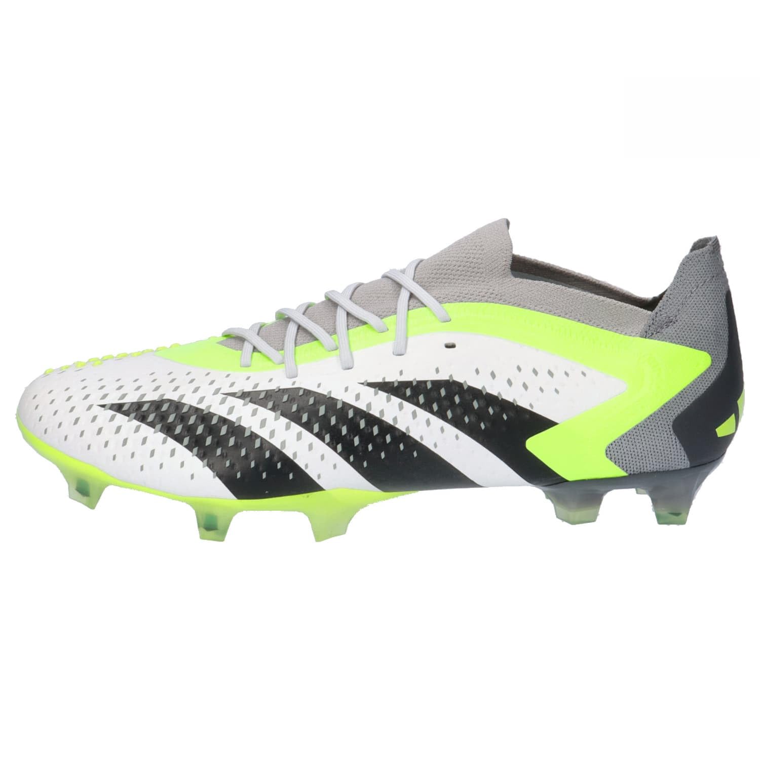 adidas Men's Sport Football Shoes (Firm Ground), FTWR White Core Black Lucid Lemon, 40 2/3 EU