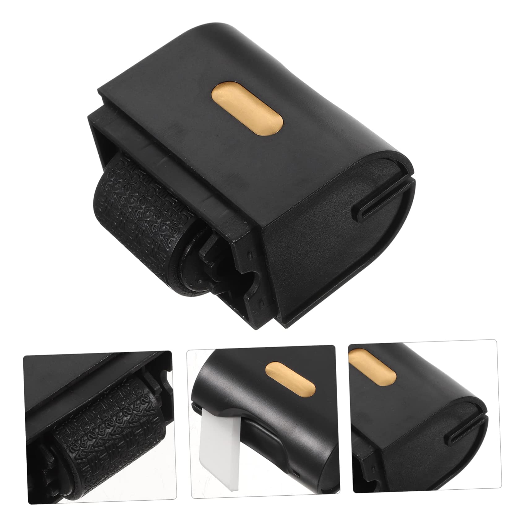 MAGICLULU 4pezzi Timbro Privacy Portatile Per Protezione Personale Inchiostratore Per Documenti Buste e Pacchi Accessorio Per Casa Grafite