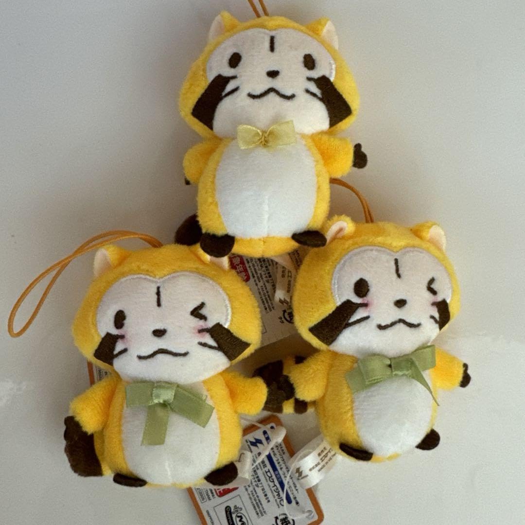 Amazon.co.jp: あらいぐまラスカル グッズ ストラップ 2種3体