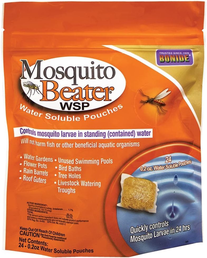 Batidor de mosquitos, añadir al agua estancada, paquete de 24, 2 onzas.
