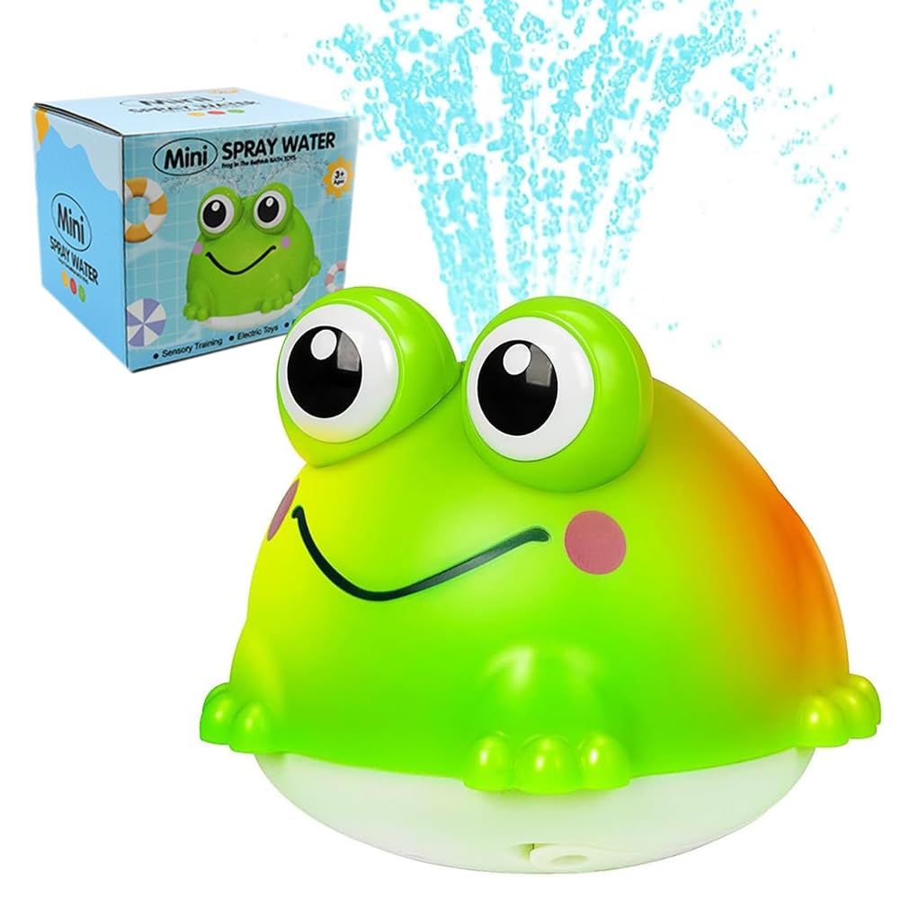 Baby Bath Bubble Toys, Crab Automatic Bubble Maker Bath Toy for Toddler 6-18 Months, Automatic Shower Bathtub Bubble Maker with Music, Baby Fun Shower Toys for Boys, Girls (Macaron Colors)