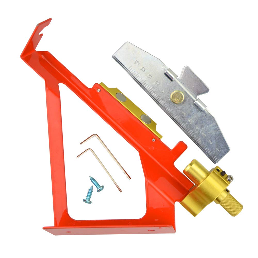 SHARROW Tiro con Arco Acero Inoxidable Herramienta de Plantilla de Emplumado Flecha Ajustable Herramienta de Unión de Flecos de Palo de Pluma de Flecha para DIY Flecha de Caza Accesorios