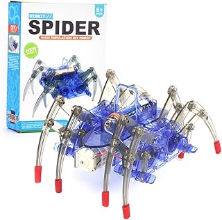 ARVALOLET Spider Robot Childrens Toy Robot Building Kit That Moves and Crawls Electronic Robotic Interactive Electronic Spider Toy To Build Yourself Spider Robot Gift for Boys and Girls