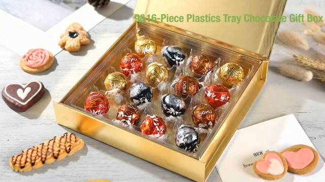 BAKIPACK 6 Truffle Boxes, Chocolates Boxes, Gold Truffle Gift