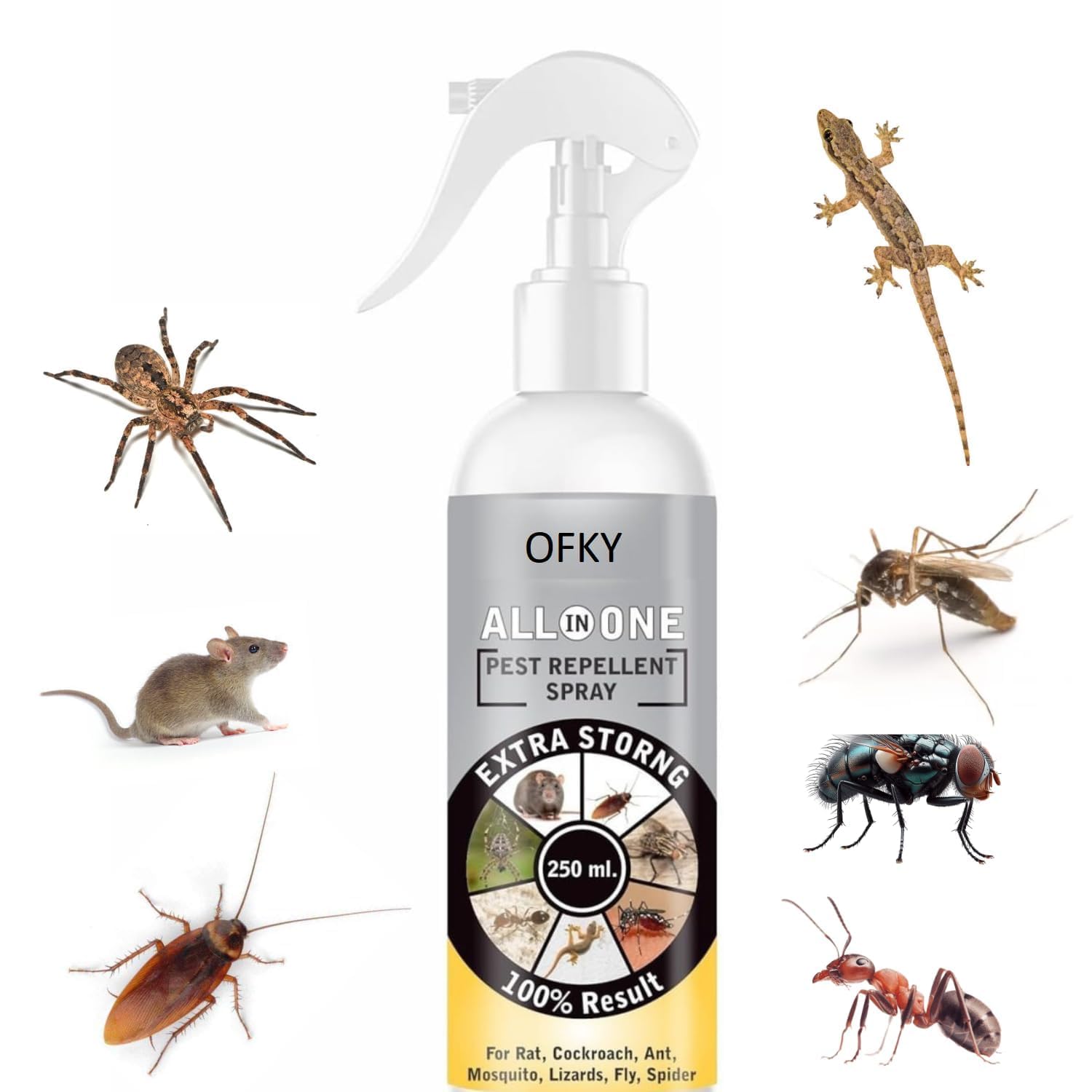 Aifanciey Natural All-in-One Insect Spray | Herbal Indoor Bug Control | Bedbugs, Ants, Mosquitoes, Cockroach, Rat, Lizard, Bedbugs, Spider | Snake & Roaches Treatment | Safe for Home Use-image-32