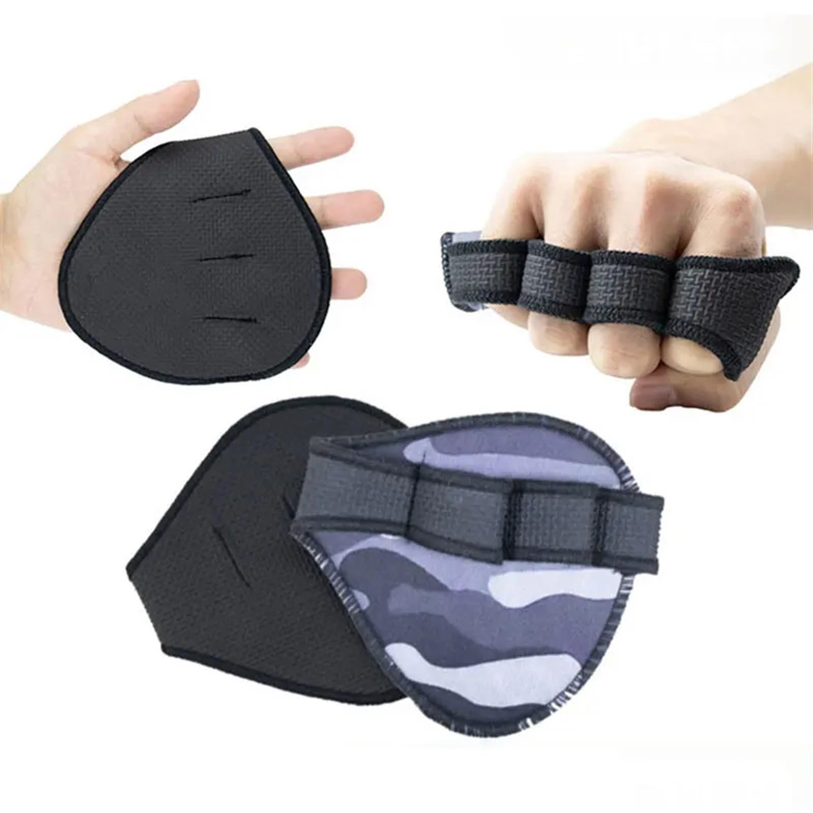 Guanti Grip Pad da Palestra Guanti da Fitness for Palestra con Protezione for Il Palmo della Mano, for Sollevamento Pesi, con manubri, for Sollevamento Pesi, Guanti for Allenamento in Palestra