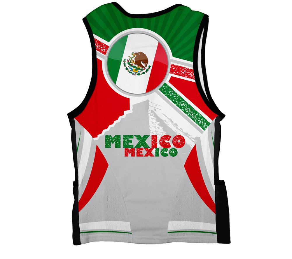 ScudoPro Mexico Triathlon Top for Men - Size 4XL