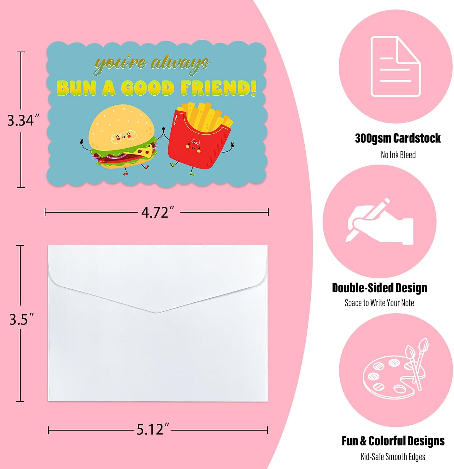 Valentines Cards for Kids Classroom 36 Pack - Funny Valentines Day Cards with Envelopes for School Party, Gift Exchange Activities | Cute, Double Sided Cards for Boys and Girls image 4