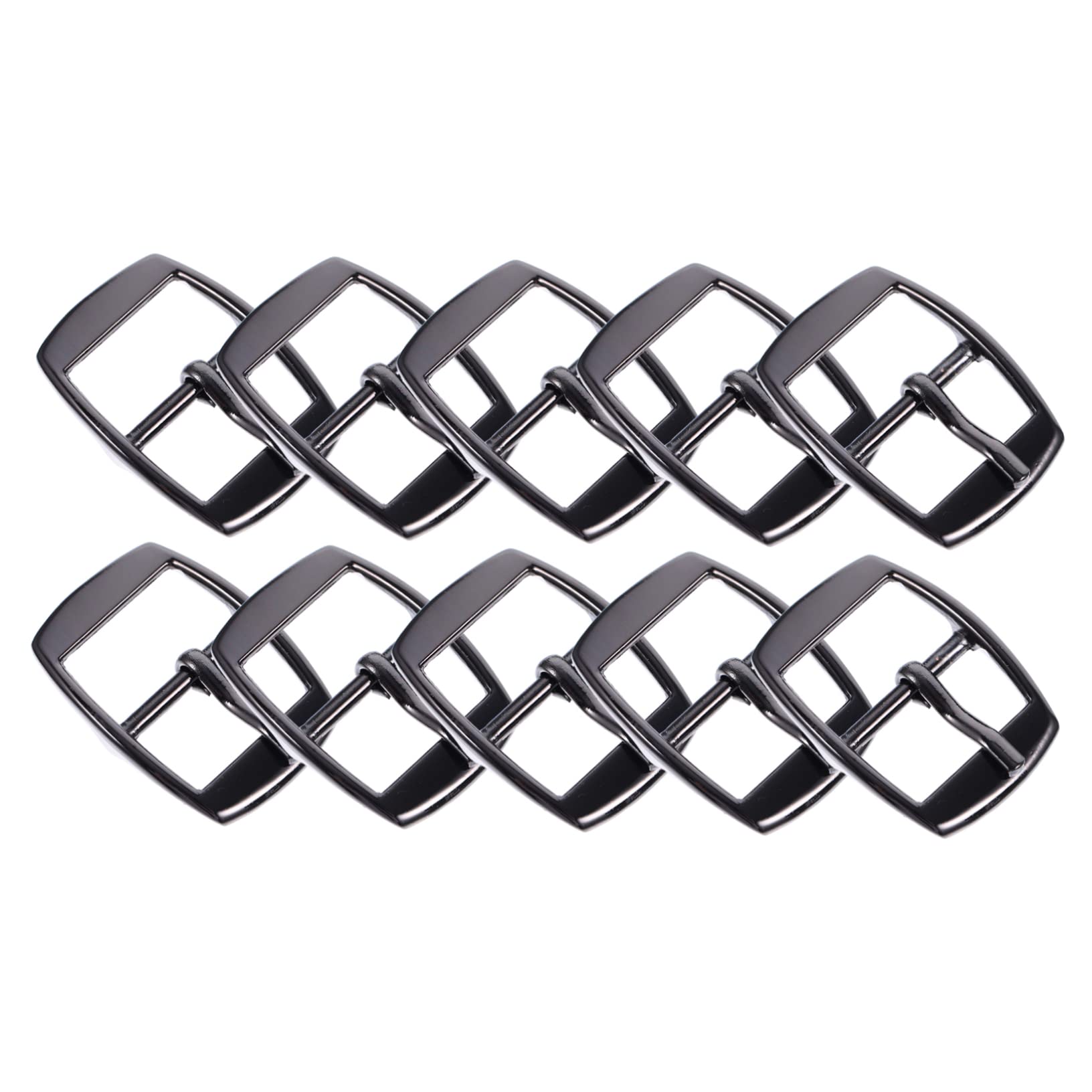 NUOBESTY 40pezzi Fibbie Per Cintura Chiusure Regolabili Per Artigianato Fibbia Singola Ardiglione Design Elegante e Facile Da Installare Per Cinture e Zaini