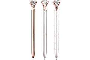 NNY 3 PCS Bling Big Diamond Ballpoint Pen