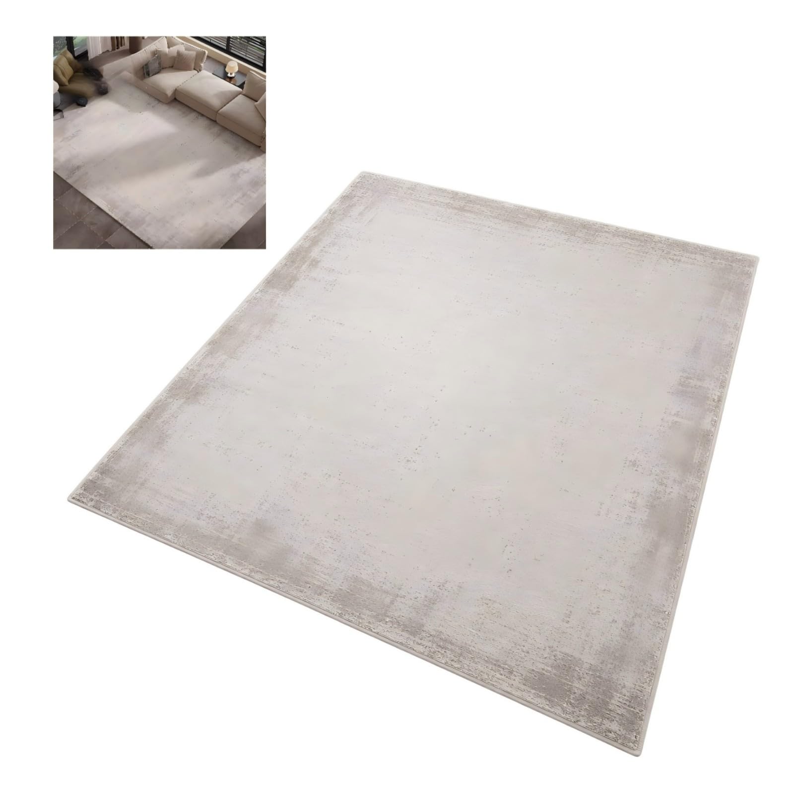 Tapis de salon doux effet marbre DUY pour sublimer votre chambre