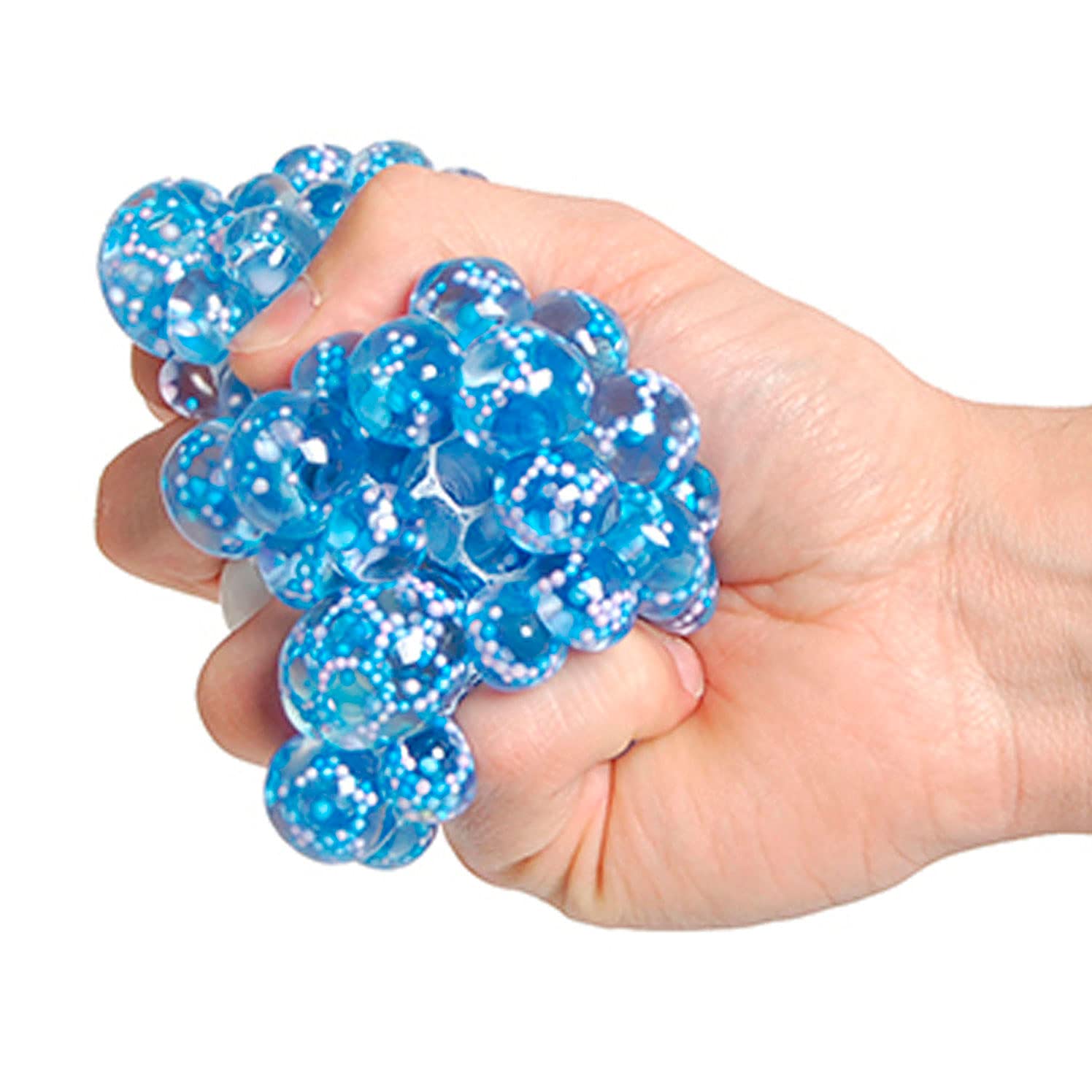Jouetprive-Squeeze Ball with Water Pearls, Confetti and Slime