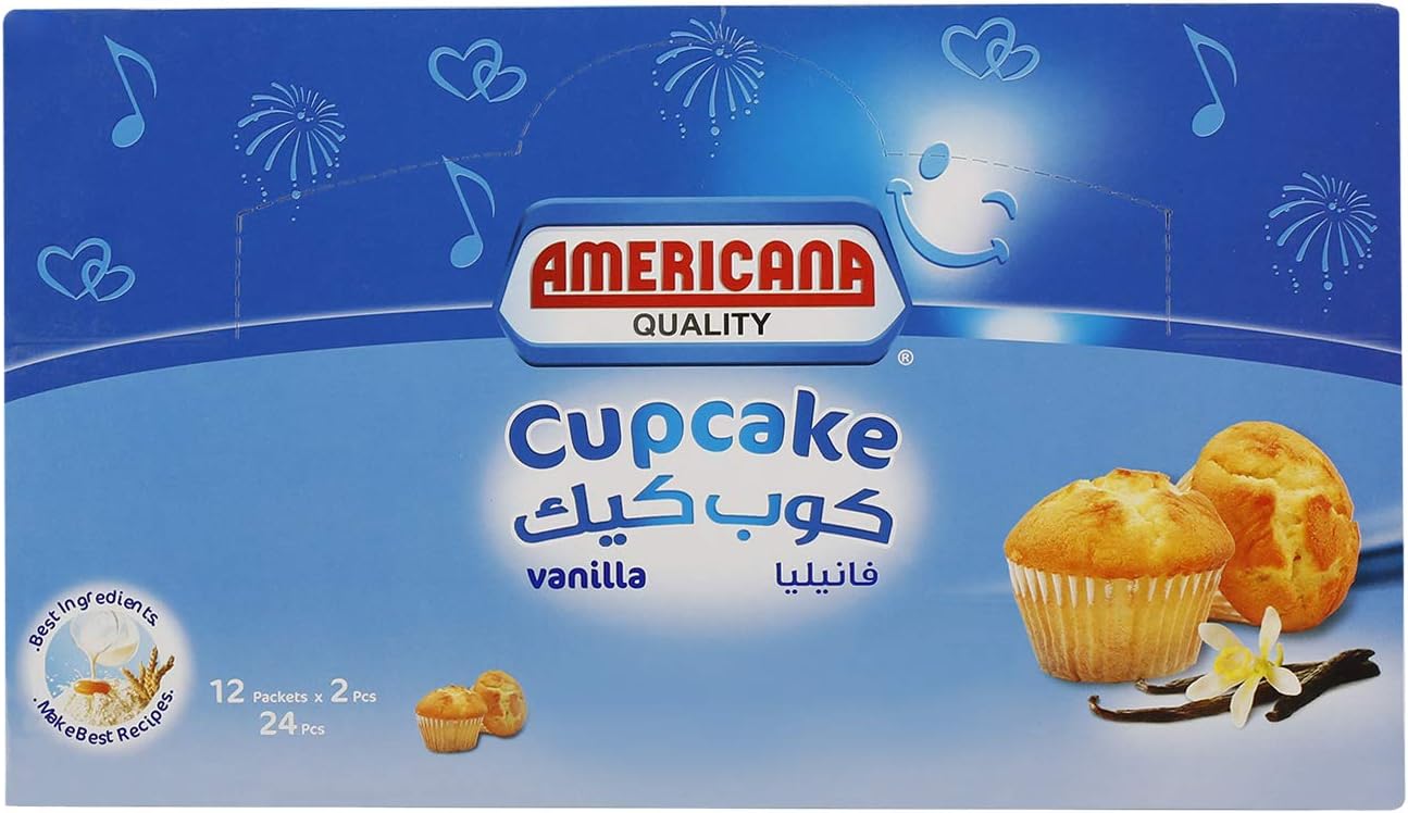 Americana Vanilla Cupcake, 660 gm (Pack of 24)