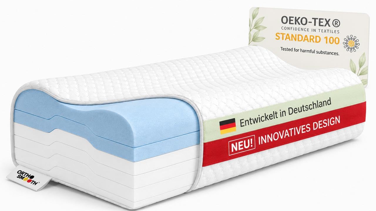 Cuscino in memory foam, 10 in 1, trasformabile, altezza regolabile da 4 a 18 cm, cuscino ergonomico per cervicale per tutte le posizioni di sonno