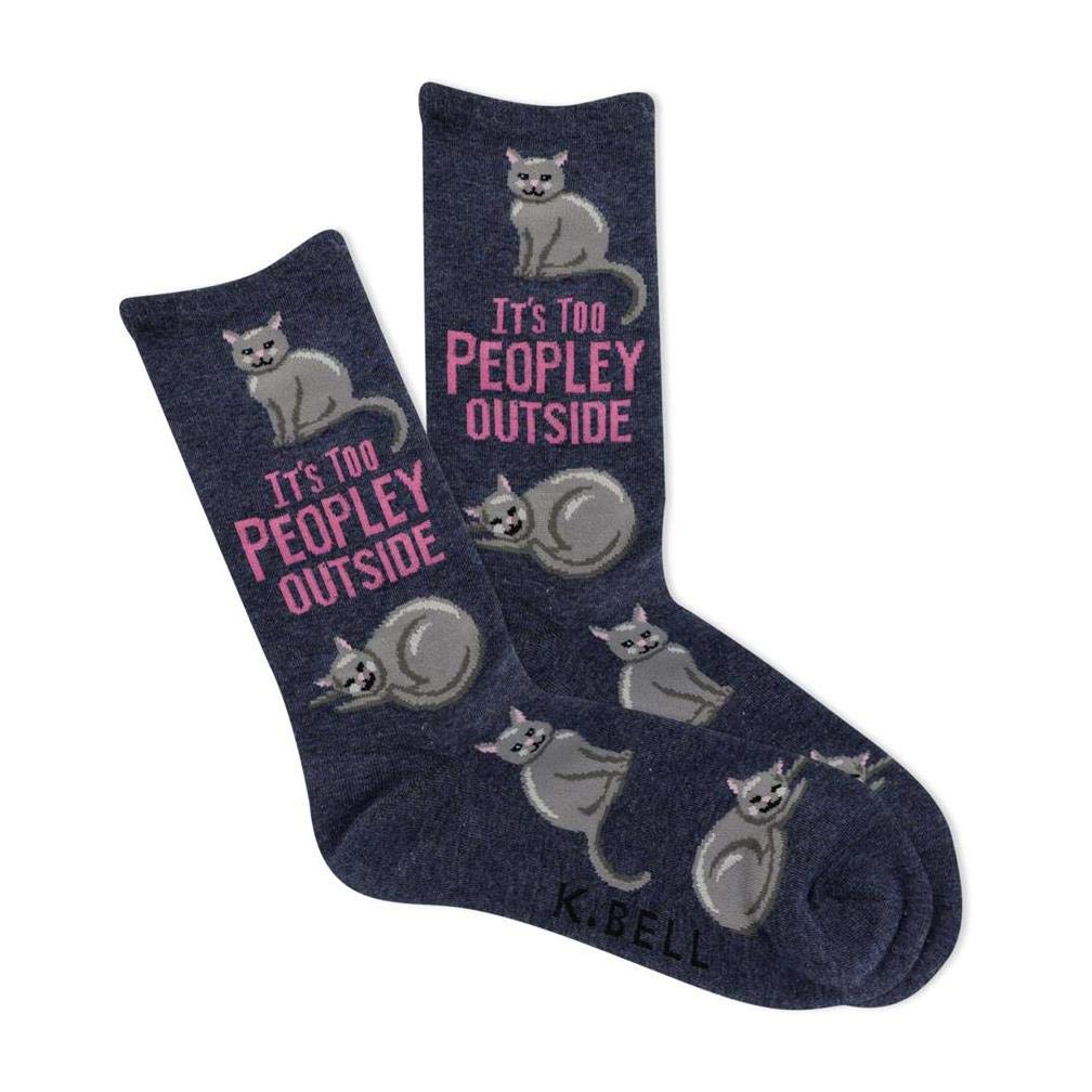 K. Bell womens Funny Animal Crew Socks - 1 Pairs - Cool & Cute Wordplay Novelty Gifts