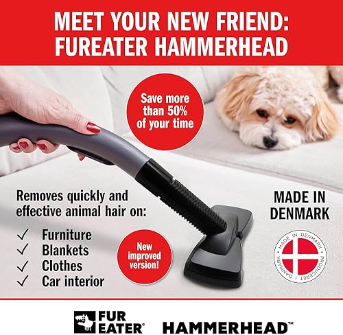 Miniatura 8 de FurEater Removedor profesional de pelo de mascotas, accesorio para aspiradora para eliminar el pelo de gatos y perros, accesorios para aspiradora,