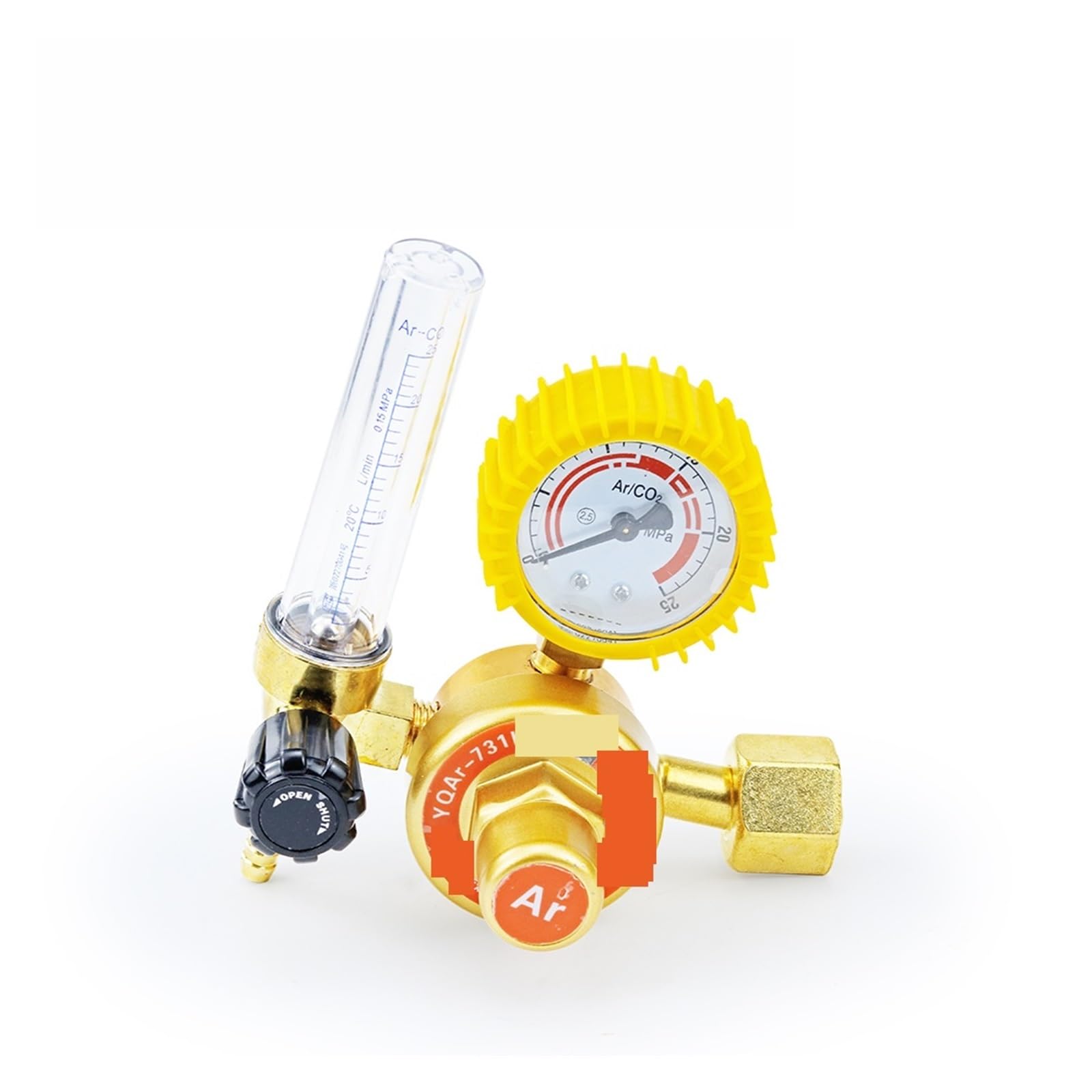 Débitmètre Argon CO2 Mig Tig G5/8 "0-25Mpa, régulateur de gaz, jauge de soudure, régulateur d'argon, réducteur de pression