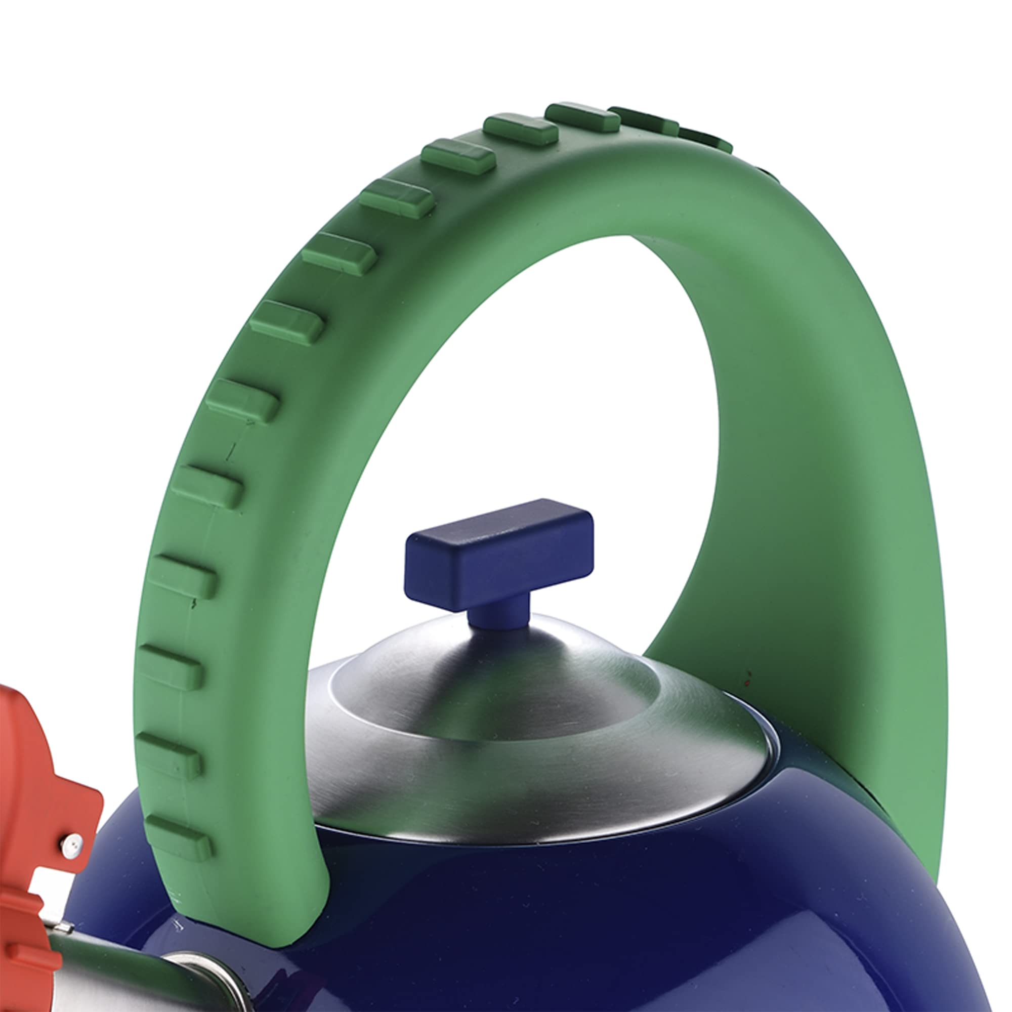 UNITED COLORS OF BENETTON. - Teiera 3 l in acciaio inox colore blu/verde/rosso