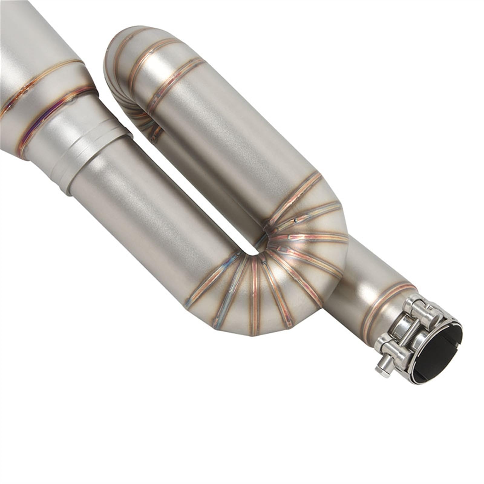 Tubo Di Collegamento Di Fuga Di Scarico Doppio Catalizzatore Silenziatore In Fibra Di Carbonio DB Killer Per TRIUMPH STREET TRIPLE 765S/R/RS 2017-2022 2018 19 2020 2021 (Color : A)