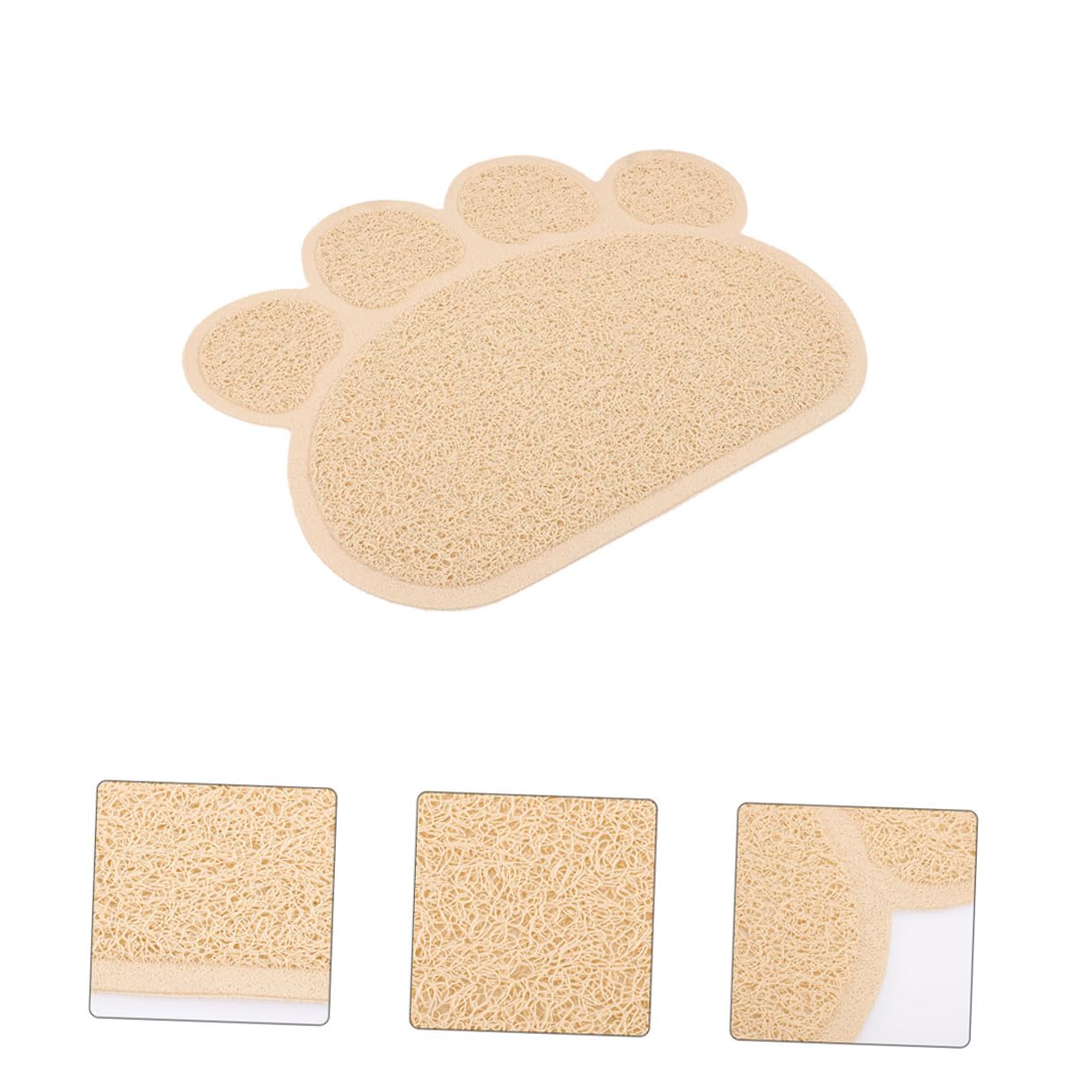 GALPADA 2 Stück pack Katzenstreumatten in Pfotenform Rutschfest Haustierfreundliches Material 45x60cm für Innenbereich und Futtermatte