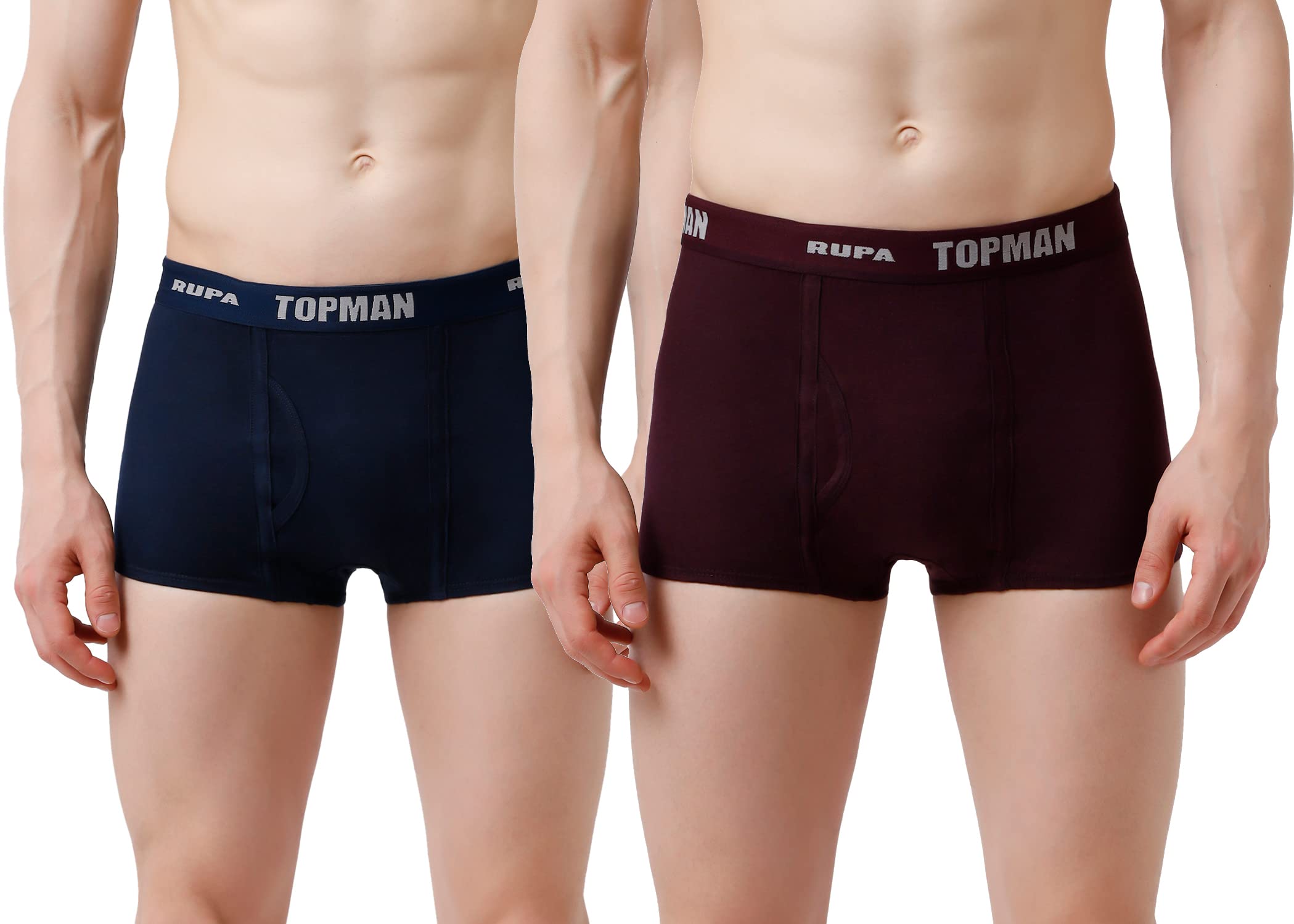 Rupa Cotton Topman Assorted Colours Underwear For Men - Pack Of 2